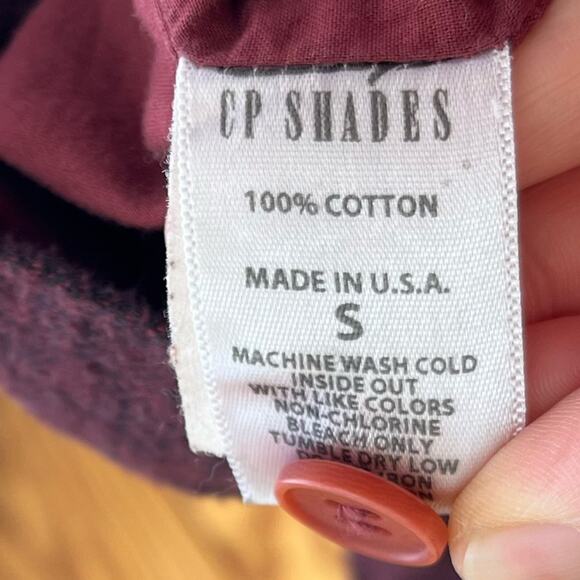 CP Shades Bistro Double Breasted Button Jacket Red Flannel - Picture 7 of 7